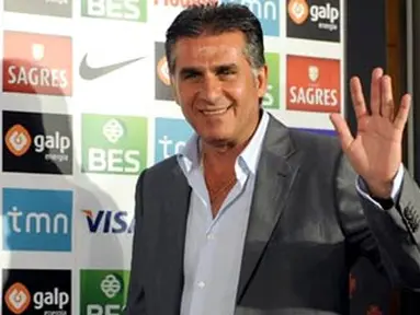 Newly assigned coach of the Portuguese national football team Carlos Queiroz arrives for a press conference at the Portuguese Football Federation headquarters in Lisbon on July 16, 2008. AFP PHOTO/ FRANCISCO LEONG