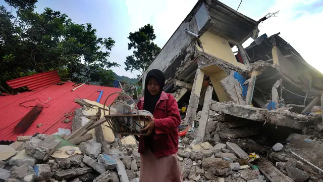 kerusakan parah gempa Cianjur