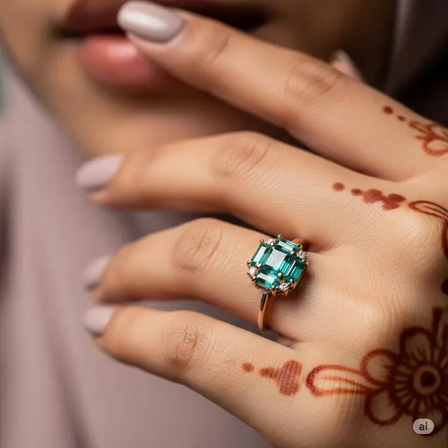 Model Cincin Batu Wanita Elegan. Foto: Gemini