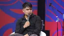 Jeka Saragih saat sesi bincang santai pada gelaran Vidio Sports Festival resmi digelar di Plaza Timur Senayan, Jakarta, pada Sabtu (18/10/2025). (Bola.com/M Iqbal Ichsan)