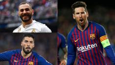 Meski Barcelona sudah memastikan diri keluar sebagai juara La Liga Spanyol, namun sang mega bintang, Lionel Messi tak hentinya mencetak gol. Tambhaan satu gol ke gawang Levante membuat koleksi gol Messi bertambah menjadi 34 gol. (Kolase Foto AFP)