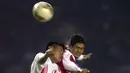Bambang Pamungkas sukses mencetak empat gol ke gawang Filipina dalam pertandingan Piala AFF 2002. Bepe juga sukses menjadi pencetak gol terbanya diajang dua tahunan tersebut dengan mengemas delapan gol. (AFP/Weda)