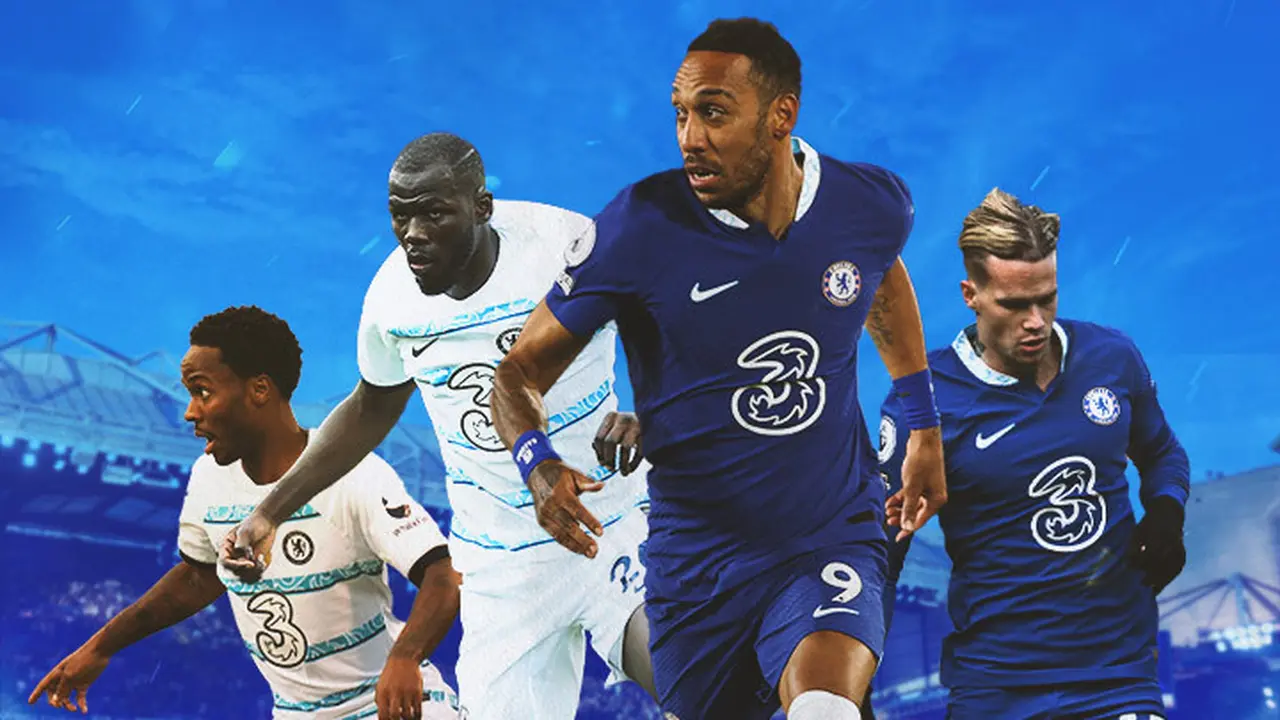 Ilustrasi - Kalidou Koulibaly, Pierre-Emerick Aubameyang, Mykhailo Mudryk, Raheem Sterling