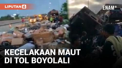 VIDEO: Korban Meninggal di Kecelakaan Beruntun Tol Boyolali Bertambah Jadi 8 Orang