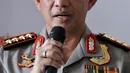 Kapolri Jenderal Pol Tito Karnavian memberikan keterangan usai rapat koordinasi di Jakarta, (2/8).  Polri dan Bea Cukai akan bekerjasama dalam peningkatan pengawasan terhadap keluar masuknya barang dan penyelundupan narkoba. (Liputan6.com/Johan Tallo)