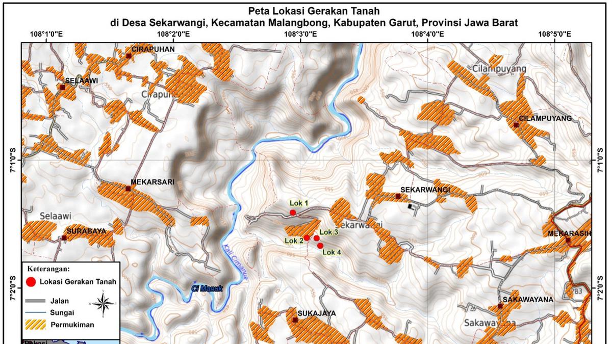 Ulasan Badan Geologi soal Gerakan Tanah Rayapan dan Tanah Longsor di Kampung Sekarwangi Garut