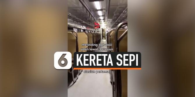 VIDEO: Viral Cerita Wanita Tumpangi Kereta Api Sendiri Tanpa Penumpang Lain