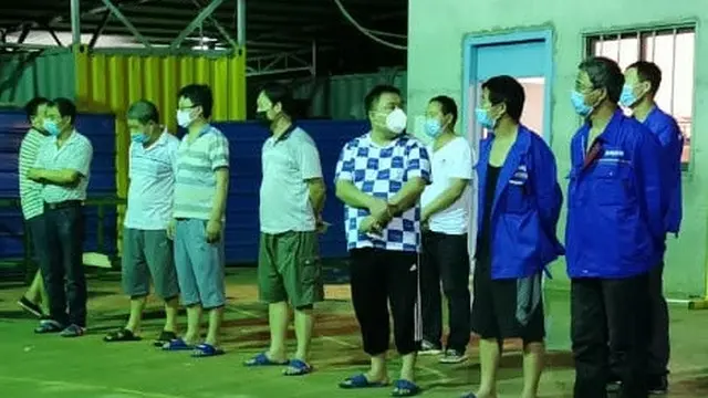 49 TKA China dikarantina di dalam lokasi pabrik di Konawe.(Liputan6.com/Ahmad Akbar Fua)
