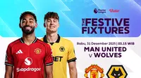 Live Streaming Liga Inggris Pekan ke-19: Manchester United vs Wolves, Tayang di Vidio
