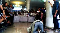 Unjuk rasa mahasiswa Universitas Gadjah Mada (UGM), Yogyakarta. (Liputan6.com/Fathi Mahmud)