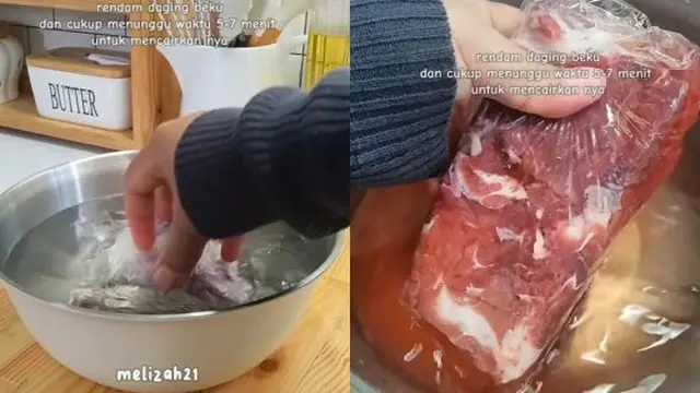 Hanya Butuh 5 Menit, Begini Trik Cepat dan Efektif Cairkan Daging Agar Tetap Higienis