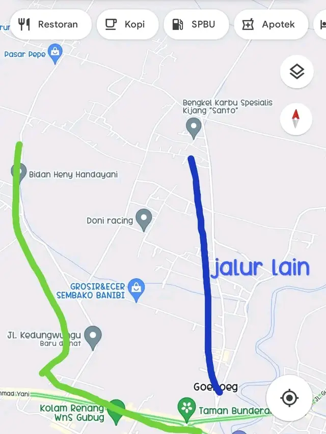 Jalan Baru Diterjang Motor