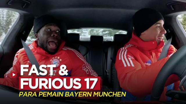 Berita video para pemain Bayern Munchen mencoba melakukan aksi drifting di atas es. Alphonso Davies menyebutnya Fast and Furious 17!