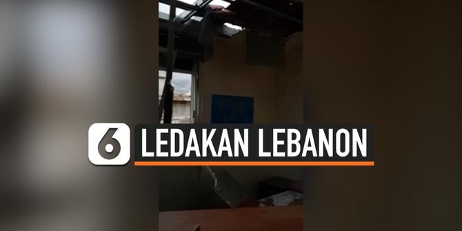 VIDEO: Rumah Jurnalis Porak Poranda Dihantam Ledakan Dahsyat Lebanon