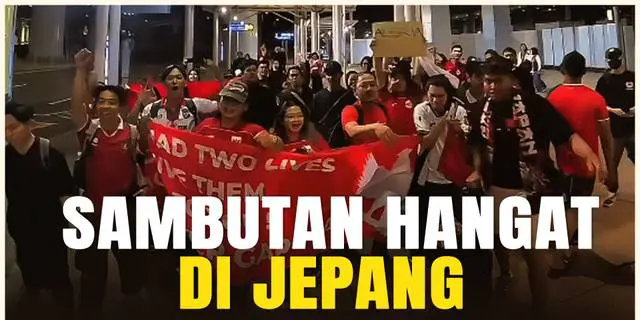 VIDEO: Timnas Indonesia Tiba di Bandara Kansai, Garuda Jepang Beri Sambutan Meriah