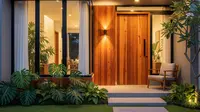 9 Desain Tampak Depan Rumah Minimalis Modern dengan Perpaduan Kayu, Hangat dan Elegan