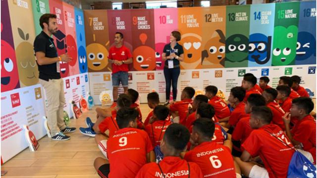Kampanye 'One Planet One Health' di Danone Nations Cup (Istimewa)