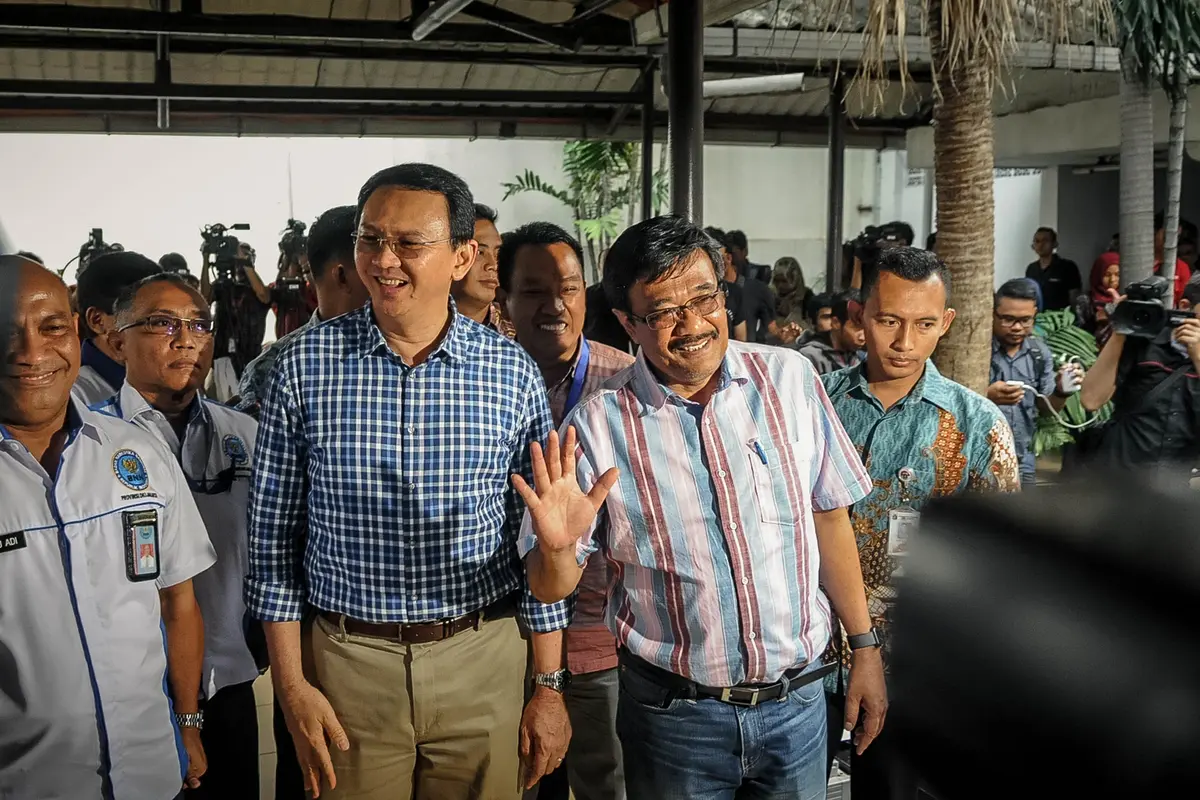 20160925-Tes Narkoba, Ahok-Djarot Tiba di BNN-Jakarta