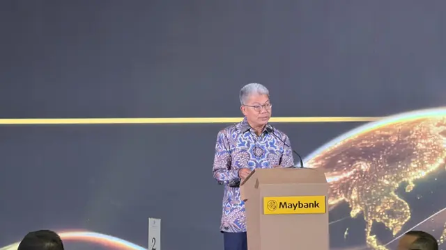 Presiden Komisaris Maybank Indonesia, Dato’ Sri Khairussaleh Ramli, dalam Maybank Indonesia Sustainable Finance Forum 2026, Selasa (30/6/2026). (Liputan6.com/Tira)