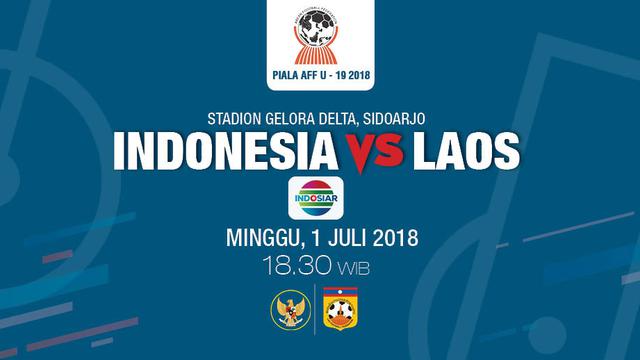Live Streaming Indosiar Piala Aff U 19 Indonesia Vs Laos Di Vidio Com Bola Liputan6 Com