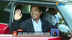 Pengemudi ojol Dedi Haryadi terima mobil Mini Cooper seharga Rp 12.000 dari Bukalapak.