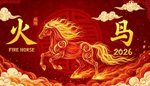Tahun Kuda Api 2026. [Foto: Gemini]