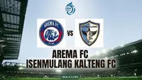 Ilustrasi Arema FC Vs Isenmulang FC. (Bola.com/AI)