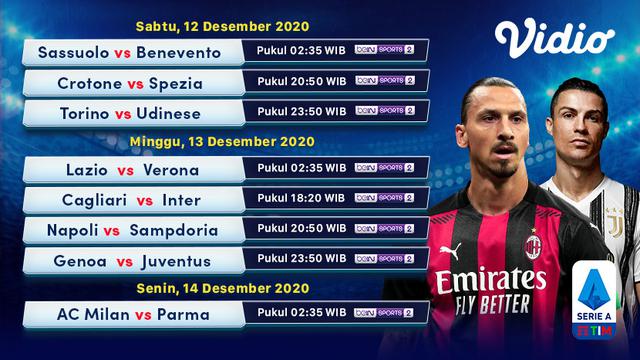 Jadwal Liga Italia Serie A Pekan ke-12
