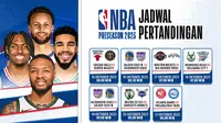 Jadwal dan Link Streaming NBA Pre Season 2023 di Vidio. (Sumber: dok .vidio.com)