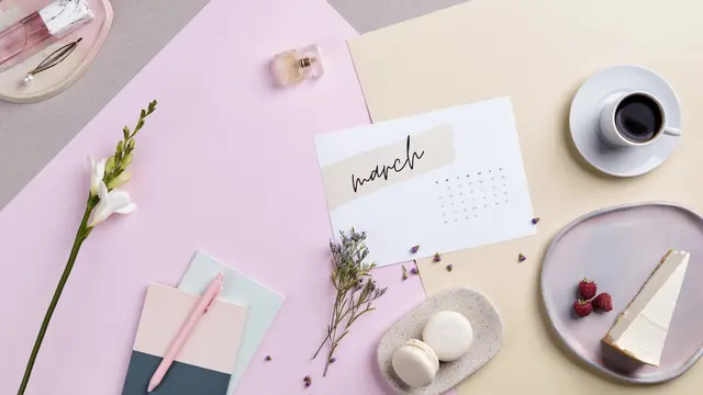 Ilustrasi bulan Maret