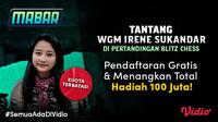 Mabar Blitz Chess bersama WGM Irene Sukandar. (Dok. Vidio)
