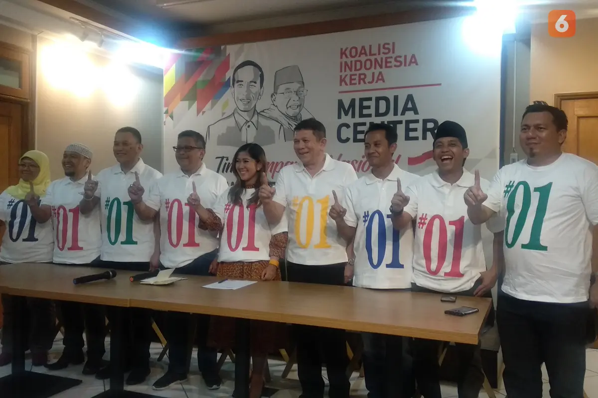 Tim Kampanye Nasional (TKN) Koalisi Indonesia Kerja (KIK). (Liputan6.com/Putu Merta)