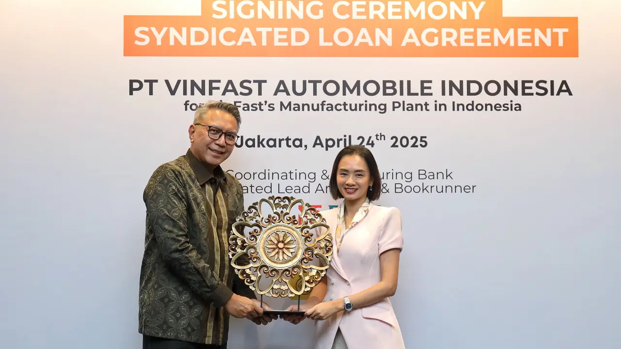 PT Bank Negara Indonesia (Persero) Tbk atau BNI memimpin kredit sindikasi untuk pembangunan pabrik mobil listrik VinFast. (Foto:BNI)