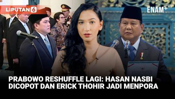 Reshuffle Prabowo: Daftar Lengkap Menteri dan Wamen Baru, Erick Thohir Menpora