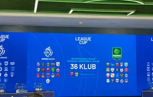 Undian League Cup: Persija Jakarta Masuk Grup A