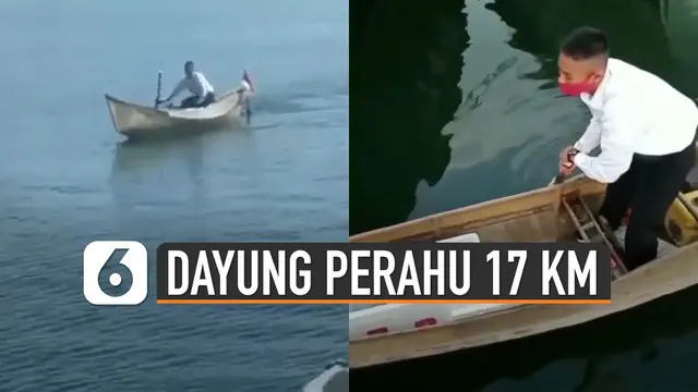 Demi meraih cita-citannya menjadi TNI AL. Pemuda ini dayung perahu hingga 17 KM. Zulkifli hendak mengikuti seleksi prajurit tamtama TNI AL.