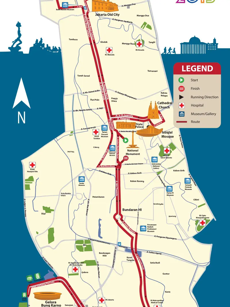 Rute Jakarta Marathon 2015