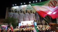 Ribuan warga Tehran melepas Timnas Iran menuju Piala Dunia 2026. (AFP/Atta Kenare)