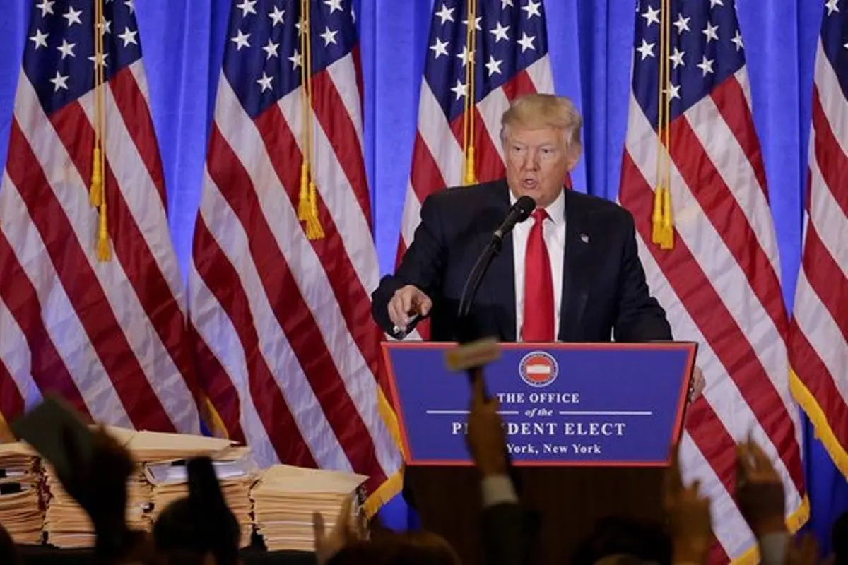  Donald Trump gelar konferensi pers perdana pasca terpilih jadi Presiden AS 
