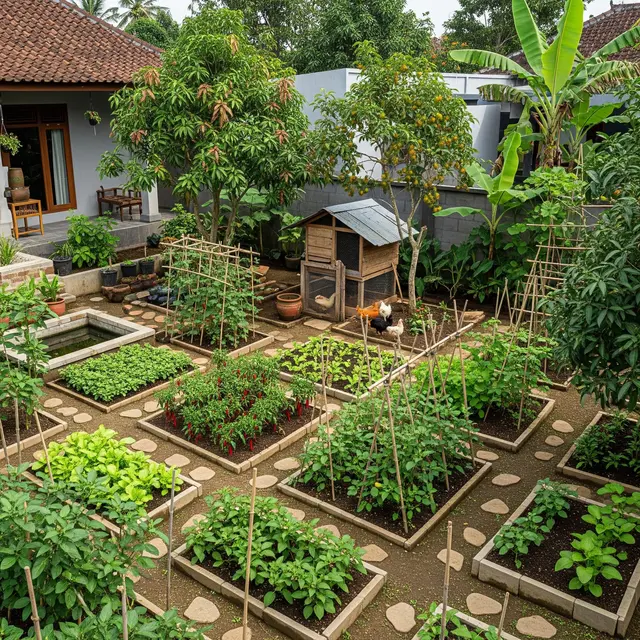 9 Tata Letak Halaman Produktif untuk Kebun dan Ternak agar Panen Sepanjang Tahun