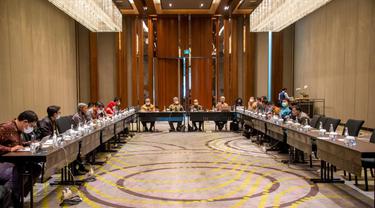 Evaluasi kegiatan asistensi dan pengisian Usulan Rencana Kebutuhan Pelaku Usaha untuk tahun 2022 telah diselenggarakan Rapat Koordinasi di Ciawi, Jawa Barat,