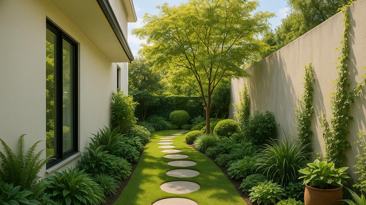 7 Gambar Taman Samping Rumah 1 Meter, Ini Model yang Hadirkan Suasana Tenang di 2025
