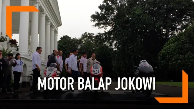 Presiden Joko Widodo menjajal motor balap berkapasitas mesin 1000 CC. Hal itu terjadi usai Jokowi bertemu dengan Carmelo Ezpeleta, CEO Dorna, pemegang lisensi MotoGP, di Istana Bogor.