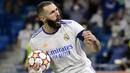 Karim Benzema - Penyerang Timnas Prancis ini masuk jajaran elit sebagai pencetak gol terbanyak Real Madrid di Liga Champions. Dari 113 laga yang ia jalani Benzema sukses menorehkan 60 gol dan memberikan 24 assist. (AFP/Javier Soriano)