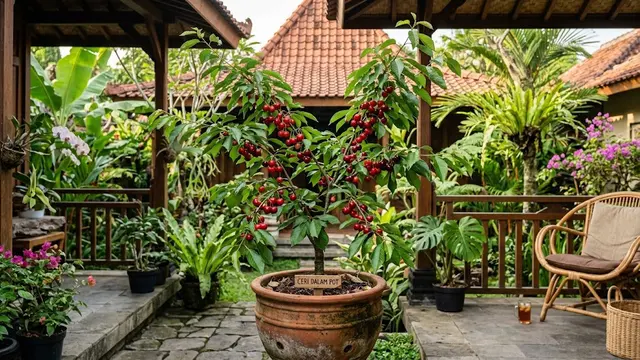 Tanaman Buah yang Bisa Tumbuh di Pot (AI Generated)