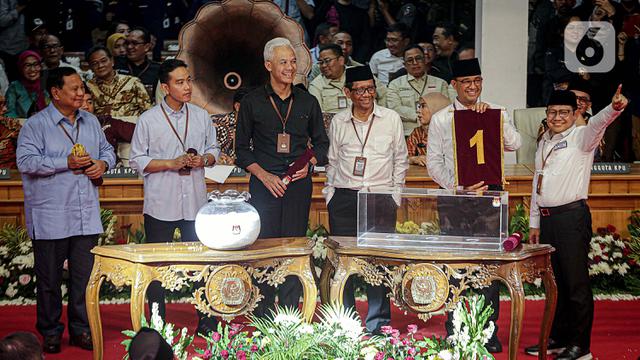 pengundian nomor urut capres-cawapres Pemilu 2024