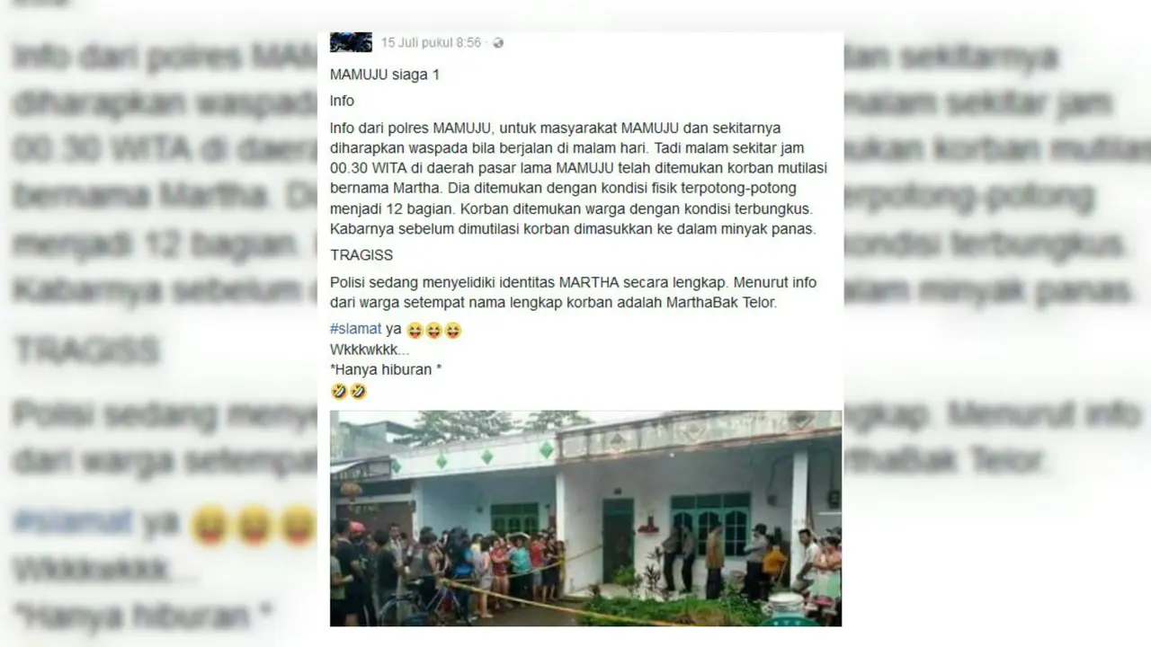 Status meresahkan mamuju