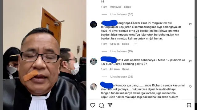 Unggahan Hotman Paris terkait vonis Richard Eliezer. (Foto: Dok. Instagram @hotmanparisofficial)