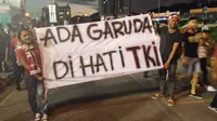 Spanduk Ada Garuda di Hati TKI Jadi Penyemangat Timnas U-22