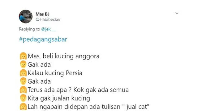 pedagang sabar